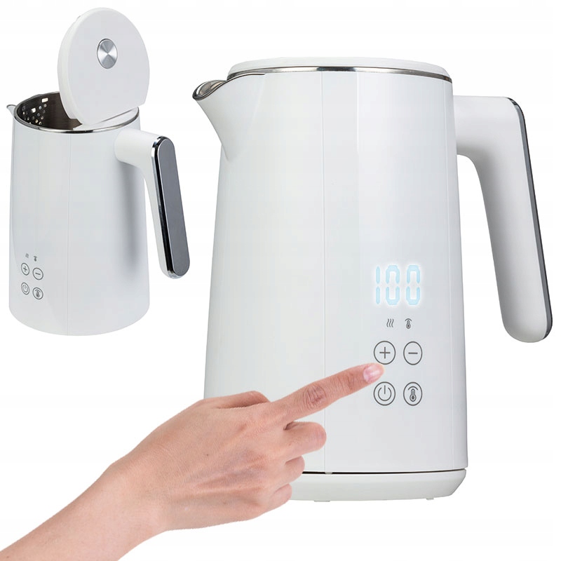 Rýchlovarná kanvica MPM MCZ-120 2200 W 1,5 l biela
